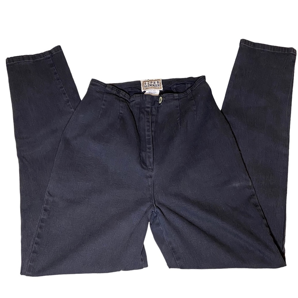 Vintage Forenza Super Slimmer High Waist Black Pants Size 10